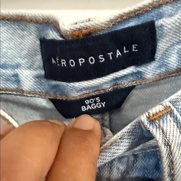 Aeropostale Light Blue 90's Baggy Jeans - Picture 2 of 2